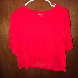 J. Crew Bright Red Crop
